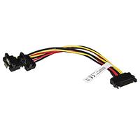 LINK LKCSATA04 15 Pin SATA Male to 2 x 15 Pin SATA 90 Degree Power Cable for HDD, SSD