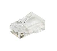 Link LKPL86F Pack of 100 RJ45 Connectors with Holes for Easy Cable Insertion, 8 Poles, Category 6 UTP, Unshielded