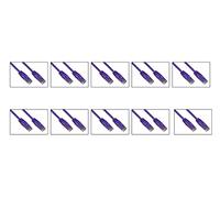 LINK Pack of 10 Network Cable Cat.6A Unshielded UTP AWG24 Purple Color HALOGENFREE MT 1