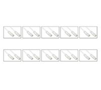 LINK Pack of 10 Network Cables Cat6A Unshielded UTP AWG24 White HALOGENFREE MT 0.25