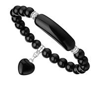 link pheromone bracelet for women 8mm stretch bracelet with healing crystal beads rose quartz pheromone bracelet handmade good luck chakra stones jewelry for, Ajustable, Polyester, No gemstones.