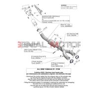 Link Pipe For Remove Catalyst Leovince Yamaha Yzf R1/M 2015 > 2016