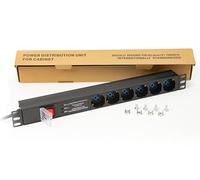 LINK SAFETY AND PROTECTION BRAND MULTIPRESA DA RACK 19 6 PRESE UNIVERSALI WITH INTERTORE SPINA ITALIAN 16A AND INTERRATOR CONTRODE SOVRATENSIONI