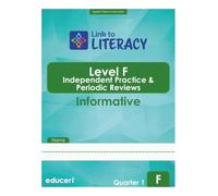 Link to Literacy Level F: Independent Practice and Review Workbook For English Learners - Reading, Writing, Language, Vocabulary, Listening & Speaking (Quarter 1)