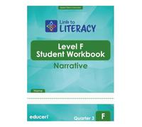 Link to Literacy Level F: Student Workbook For English Learners - Reading Informational, Writing, Language, Vocabulary, Listening & Speaking (Quarter 3)