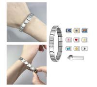 Link Tool Link Connectors Charm Attachment Stainless Steel Texture Italian Charm Easy Assemble Set