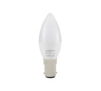 Link2Home Wi-Fi LED SBC (B15) Opal Candle Dimmable Bulb, White + RGB 470 lm 5.5W
