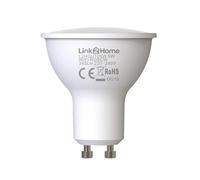 Link2Home GU10/60W Equivalent WiFi LED Lamp, Smart Light Bulb with RGB Multicolour Settings - Dimmable with Alexa and Google Voice Control