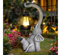 Linkax Mum Gifts for Mothers Day, Solar Elephant Garden Ornaments Outdoor Statue Light, Housewarming Thank You for Women Mum Grandma, Gardening Gifts Patio Balcony Yard Decor