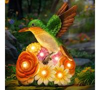 Linkax Mum Gifts for Mothers day, Solar Hummingbird Garden Ornaments Outdoor Statue Light, Housewarming Thank You for Women Mum Grandma, Gardening Presents Patio Balcony Yard Decor