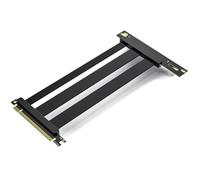linkbolt PCIe 5.0 Riser Cable | RTX5090 RTX4090 RX9070 RX7900 GPU Ready | Compatible with PCIe 5.0/4.0 GPU | 90 Degree Right Angle for Vertical GPU Mount| Flexible PVC Gpu Riser Cable 180mm Black