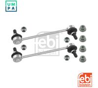 febi bilstein 24863 Stabiliser Link Set with lock nuts, pack of one, silber