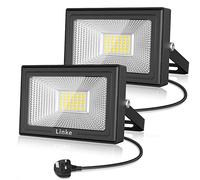 Linke LED Floodlight Outdoor 35W, Plug in Flood Light 3000LM, 2 Pack
