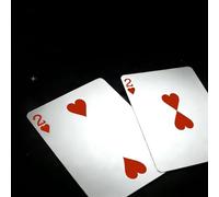 Linked Hearts Magic Tricks Two Hearts Slowly Move and Link As One Visual Close-up Illusions Gimmicks Mentalism Props