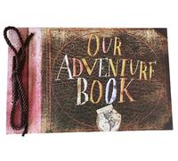 LINKEDWIN Our Adventure Book, Our Adventure Book, Pixar Up Theme Album with Movie Postcards, Wedding and Birthday Photo Album, Keepsake, 80 Pages