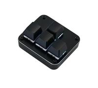 LINKEET Arrow Keys Only Keyboard Mini WASD 4 Keys Macro Gaming Keypad One-Handed Mechanical Programmable Pad OSU Sayo Device Hot Swappable Linear Red Switches Metal Panel for Win/Mac, Black