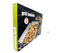Linkfair Stainless Steel Grill Baskets, 2 Piece