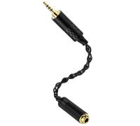 Linkidea 2.5mm Male to 4.4mm Female Audio Adapter, Hi-Fi Silver-Plated OCC Copper Cord, Compatible with Balanced Amplifiers, DACs, Headphones (15.5cm/6.1 inch)