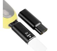 Linkidea 2 Pack 5V USB-C Charging Adapter Converter, Compatible with Philips Norelco OneBlade QP2724 QP4530, Type-C Charging Replacement Head Without Cable (Black)