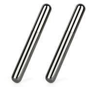 Linkidea 2 Pack Cigar Case Tube for 48 Ring Gauge, Stainless Steel Portable Single Holder for Travel (Black)