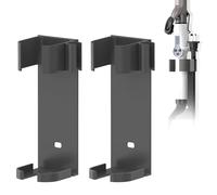 Linkidea 2 Pack Curling Iron Holder Wall Mount for Devices Diameter Under 1.38" (3.5CM), Hair Styling Tool Storage Organizer, Hairdressing Hanging Rack Stand for Flat Irons, Curling Wands