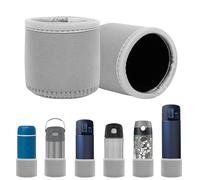 Linkidea 2 Pack Neoprene Water Bottle Boot Compatible with Thermos FUNTAINER Steel/Tritan 12oz/16oz, Ion8 Sport 12oz, JARLSON, Universal 2.3" - 2.7" Bottle Bottom Bumper Protector (Grey)