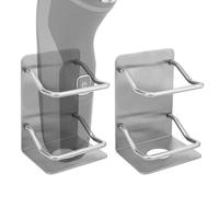 Linkidea 2 Pack Stainless Steel Electric Razor Holder for Shower, Shaver Organizer Compatible with Braun Series 5, Philips Series 2400, 5000x, 9000 (Silver)