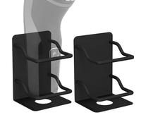 Linkidea 2 Pack Stainless Steel Electric Razor Holder for Shower, Shaver Organizer Compatible with Braun Series 5, Philips Series 2400, 5000x, 9000 (Black)