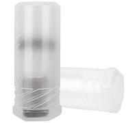 Linkidea 2 Pack Travel Case with Waterproof Holder for Shaving Brushes, Portable Grooming Organizer for Men, Compatible with Large Brush (White)