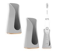 Linkidea 2 Pack Wall Mounted Electric Toothbrush Holder Storage, Bathroom Electric Toothbrush Holder, Traceless Toothbrush Storage Stand (Gray)