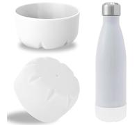Linkidea 2 Pack Water Bottle Boot Compatible with 17oz ORIGINAL, BJPKPK, MIRA Cascade Cola Shaped Bottles, Silicone Bottle Bottom Sleeve Bumper Protector (White)