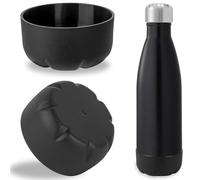 Linkidea 2 Pack Water Bottle Boot Compatible with 17oz ORIGINAL, BJPKPK, MIRA Cascade Cola Shaped Bottles, Silicone Bottle Bottom Sleeve Bumper Protector (Black)