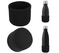Linkidea 2 Pack Water Bottle Boot Compatible with 9oz/12oz/17oz S'well ORIGINAL, BJPKPK, MIRA Cascade Cola Shaped Bottles, Neoprene Bottle Bottom Bumper Protector (Black)