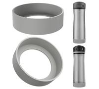 Linkidea 2 Pack Water Bottle Boot Compatible with Contigo Jackson Chill 2.0 20oz/24oz, Ashland Chill 20oz/24oz, Silicone Anti-Slip Bottle Bottom Bumper Protector (Gray)