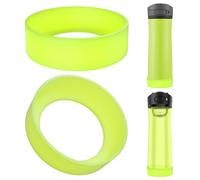 Linkidea 2 Pack Water Bottle Boot Compatible with Contigo Jackson Chill 2.0 20oz/24oz, Ashland Chill 20oz/24oz, Silicone Anti-Slip Bottle Bottom Bumper Protector (Chartreuse)