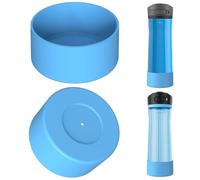 Linkidea 2 Pack Water Bottle Boot Compatible with Contigo Jackson Chill 2.0 20oz/24oz, Cortland 24oz, Silicone Anti-Slip Bottle Bottom Bumper Protector (Blue)
