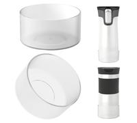 Linkidea 2 Pack Water Bottle Boot Compatible with Contigo West Loop 2.0 16oz/20oz/24oz, Huron 2.0 16oz/20oz, Silicone Anti-Slip Bottle Bottom Bumper Protector (Clear White)