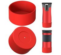 Linkidea 2 Pack Water Bottle Boot Compatible with Contigo West Loop 2.0 16oz/20oz/24oz, Huron 2.0 16oz/20oz, Silicone Anti-Slip Bottle Bottom Bumper Protector (Red)