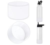 Linkidea 2 Pack Water Bottle Boot Compatible with IRON °FLASK Wide/Narrow Mouth 12oz/14oz/16oz/18oz/20oz/22oz/24oz, Silicone Bottle Bottom Sleeve Cover Bumper Protector (Clear)