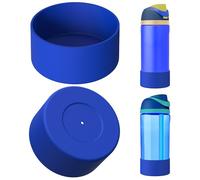 Linkidea 2 Pack Water Bottle Boot Compatible with Owala FreeSip 16oz, FreeSip Tritan 25oz, Silicone Anti-Slip Bottle Bottom Bumper Protector (Navy Blue)