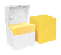 Linkidea 2 Pcs Sliced Cheese Container, ABS Plastic Holder with Flip Lids, Leakproof Kitchen Organizer, Food Keeper Safe in Refrigerator