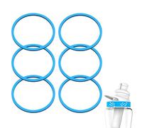 Linkidea 3 Pack Water Bottle Gasket Replacement Compatible with Cirkul 22oz Plastic Series Waterbottle, Silicone O Ring Leak Proof Rubber Seal with Tweezer for Bottle Lid, Blue