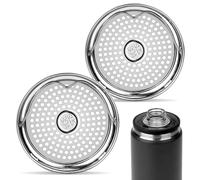 Linkidea 304 Stainless Steel Tea Strainer Compatible with YETI Rambler Bottle 18oz/26oz/36oz/46oz/64oz Chug and MagDock Caps, Ice Strainer Filter Blocker Fruit Stopper, 2 Pack