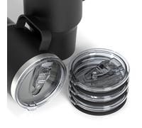 Linkidea 30oz Tumbler Lid Compatible with YETI Rambler, D·S, BJPKPK, 4 Pack Replacement Spill Proof Lids for 3.7" Cup Mouth
