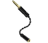 Linkidea 4.4mm Balanced Male to 3.5mm Female Headphone Adapter Cable, Silver-Plated Copper Audio Converter for HiFi DAC, DAP & Headphone Amplifier, 16cm