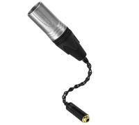 Linkidea 4-Pin XLR Male to 4.4mm Female Balanced Headphone Adapter Cable, OCC Silver-Plated Copper Audio Converter for Headphone Amplifiers, DAC Amps, Balanced Headphone Cables, 8 in