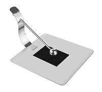 Linkidea 6.7 x 6.5 Inch Napkin Holder for Tables, Napkin Holders for Kitchen, Modern Stainless Steel Dinner Flat Paper Napkin Tray, Silver