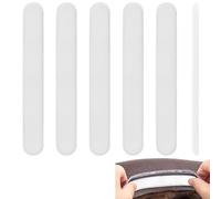 Linkidea 6 Pcs Memory Foam Hat Size Reducer, Soft Hat Tape for Making Hat Fit, Hat Sweat Protector for Prevent Sweat on Face & Eye, Minifying Size Tape for Men and Women Hats Caps (White)