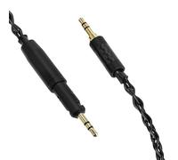 Linkidea 6N OCC Headphone Replacement Cable Compatible with ATH-R50X, ATH-M50x, ATH-M40x, ATH-M60x, ATH-M70x, 3.5mm Stereo Audio Cable for DAC, Amplifier, PC, Phone (4.9ft/1.5m, Black)