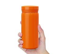 Linkidea 7oz (200ml) Mini Water Bottle, Small Vacuum Insulated Stainless Steel Waterbottle for Hot & Cold Drinks, Spill Proof Bottle Fit Handbag, Purse and Pocket (Orange)